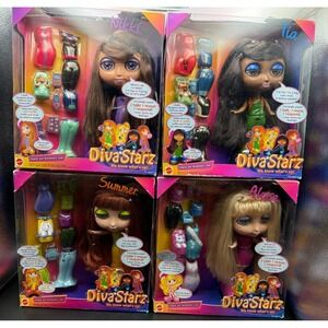DIVA STARS 4-PIECE SET SUMMER, ALEXA, NIKKI, TIA 2000 Opened Only to Test - WORK